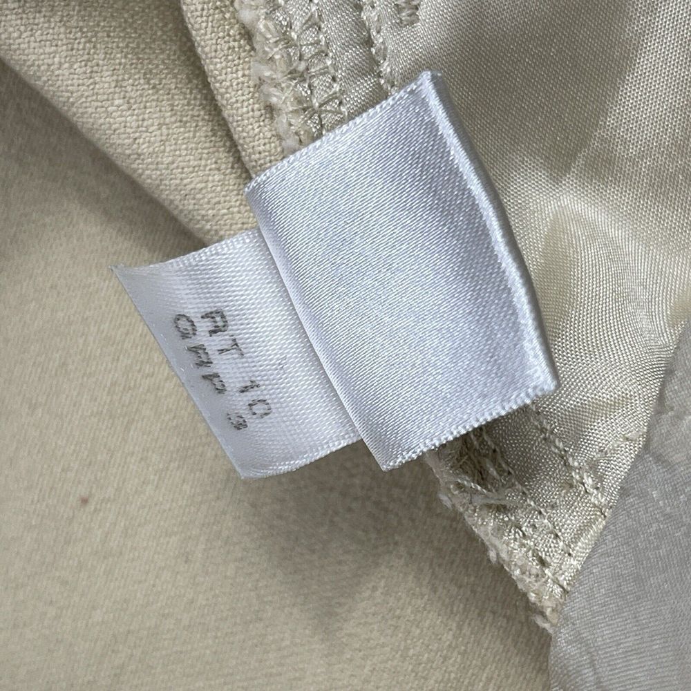 St‎ John Jeans Womens 2 Tan Khaki Denim Boot Cut Casual Bling Career Workwear - Picture 14 of 16